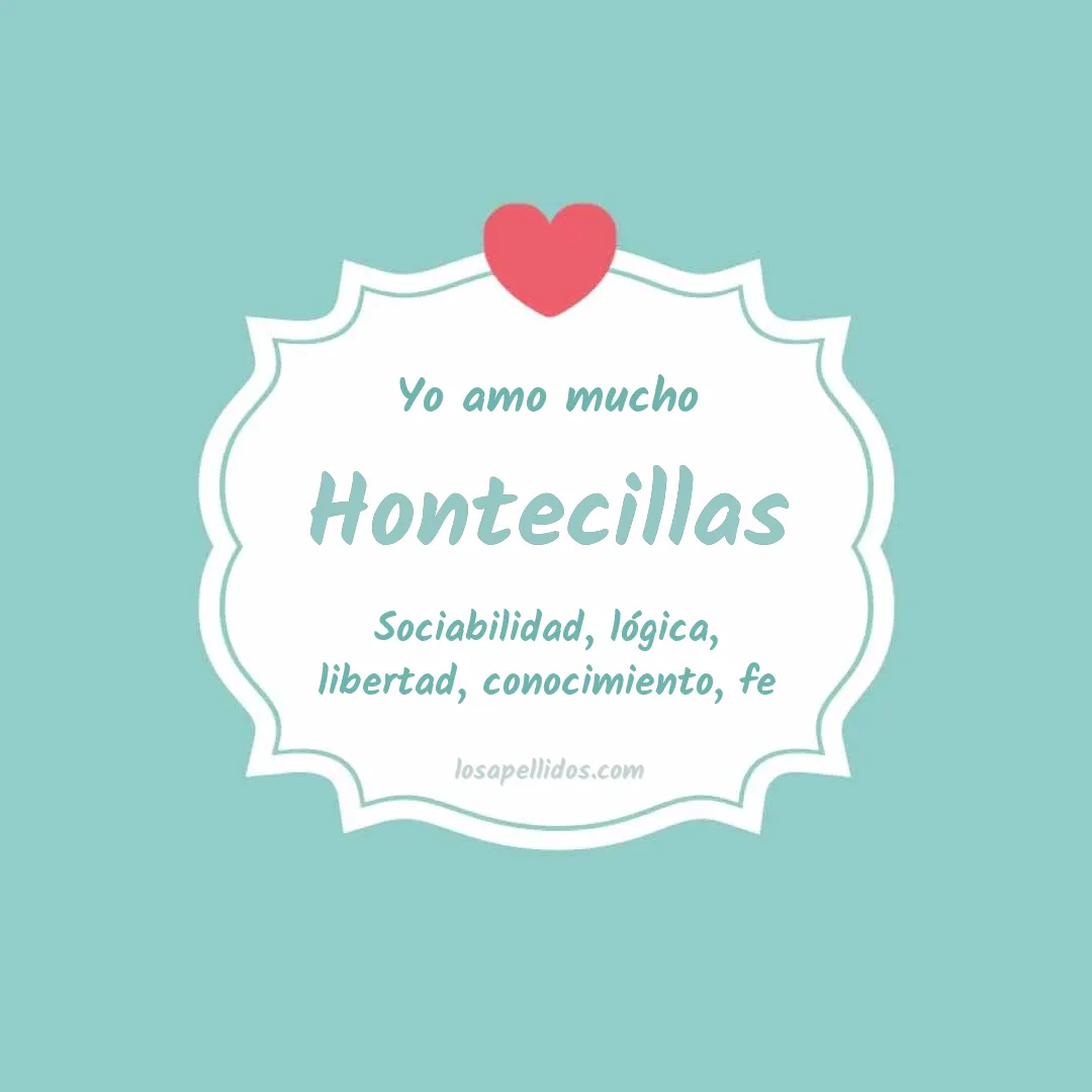 Yo amo mucho Hontecillas
