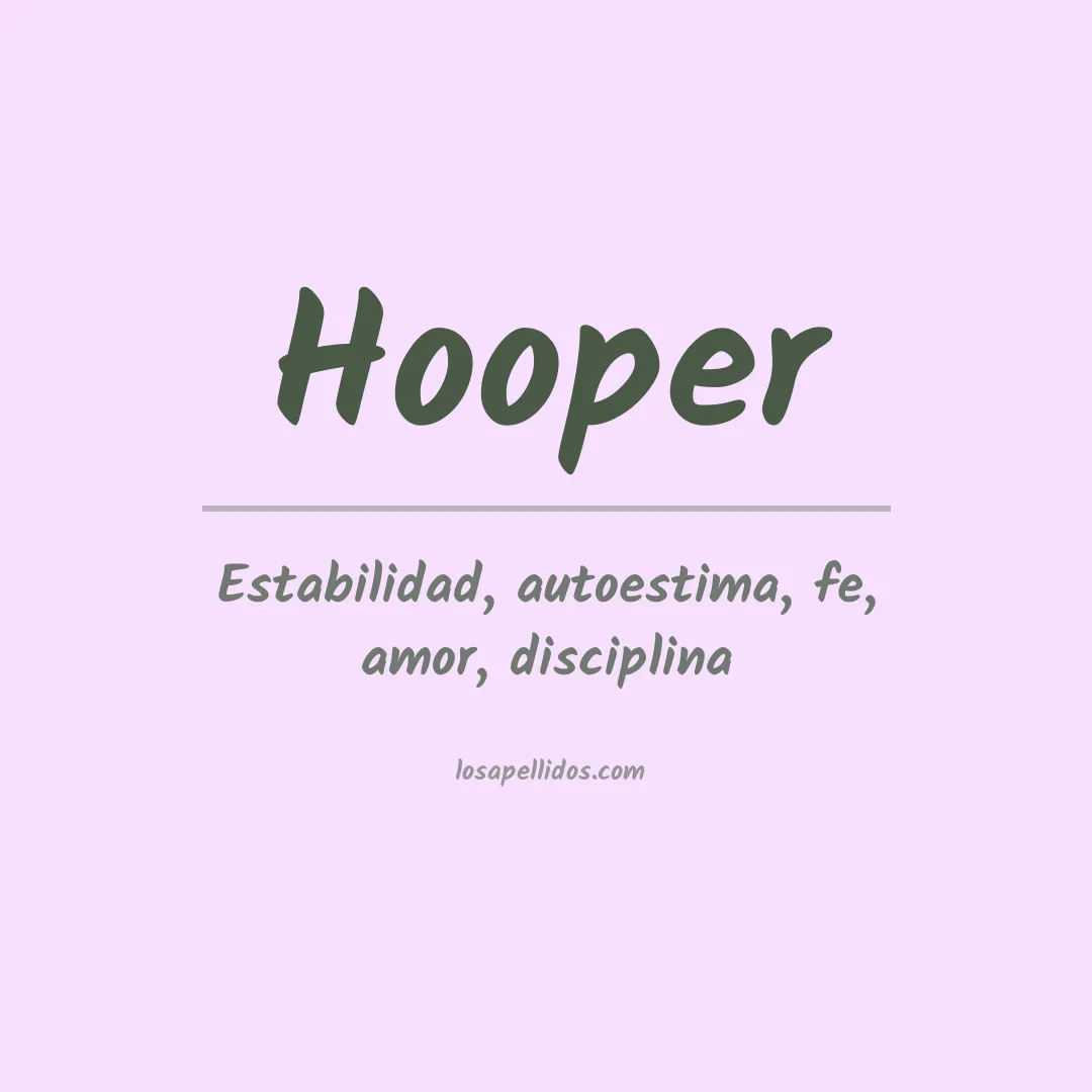 Apellido Hooper