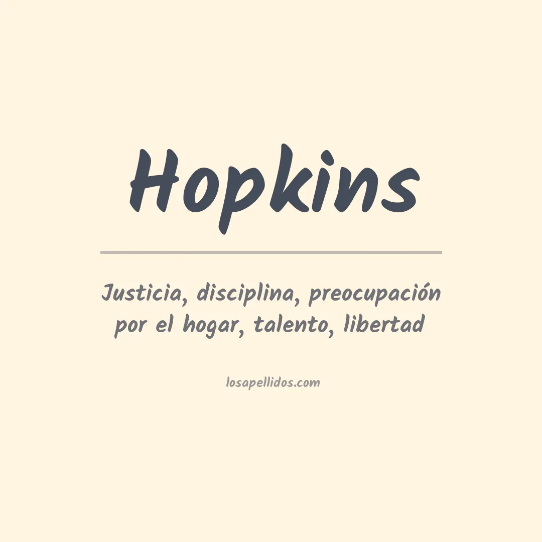 Apellido Hopkins