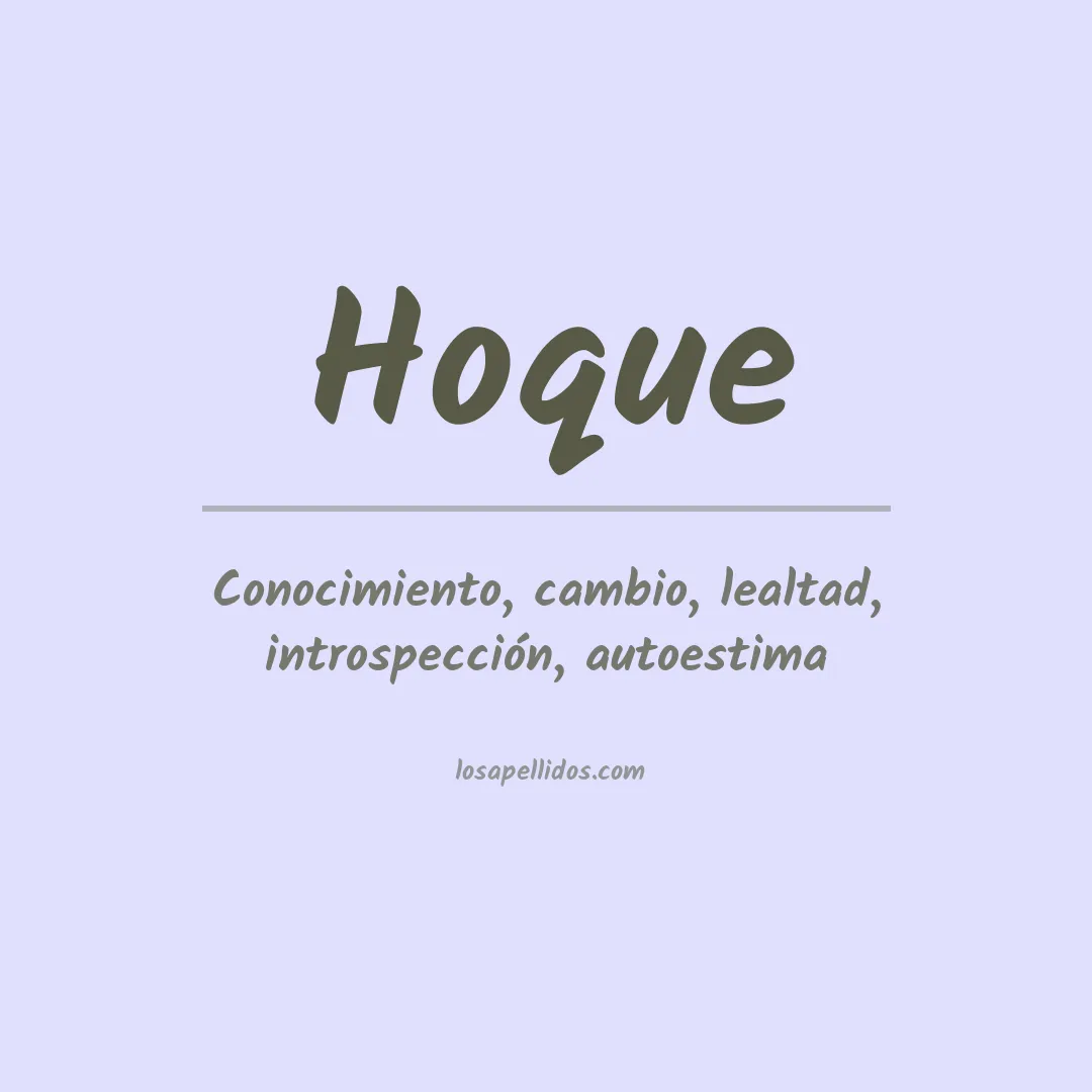 Apellido Hoque