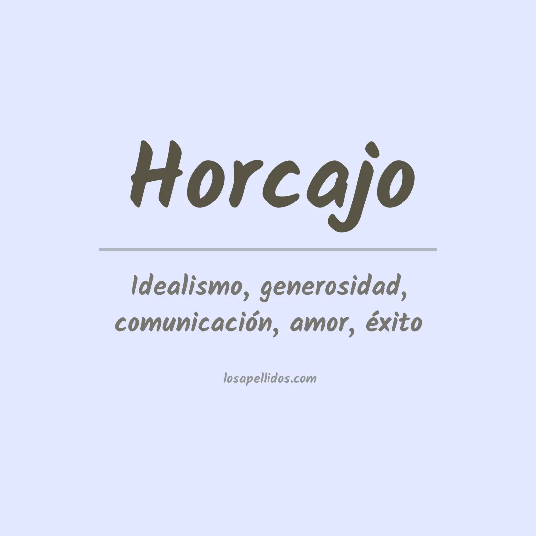 Apellido Horcajo