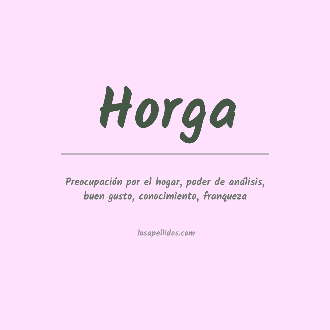 Apellido Horga