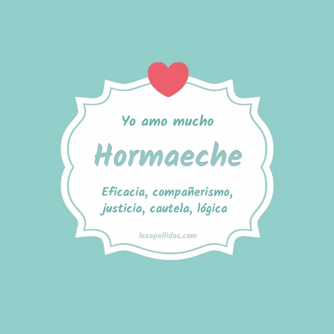 Yo amo mucho Hormaeche