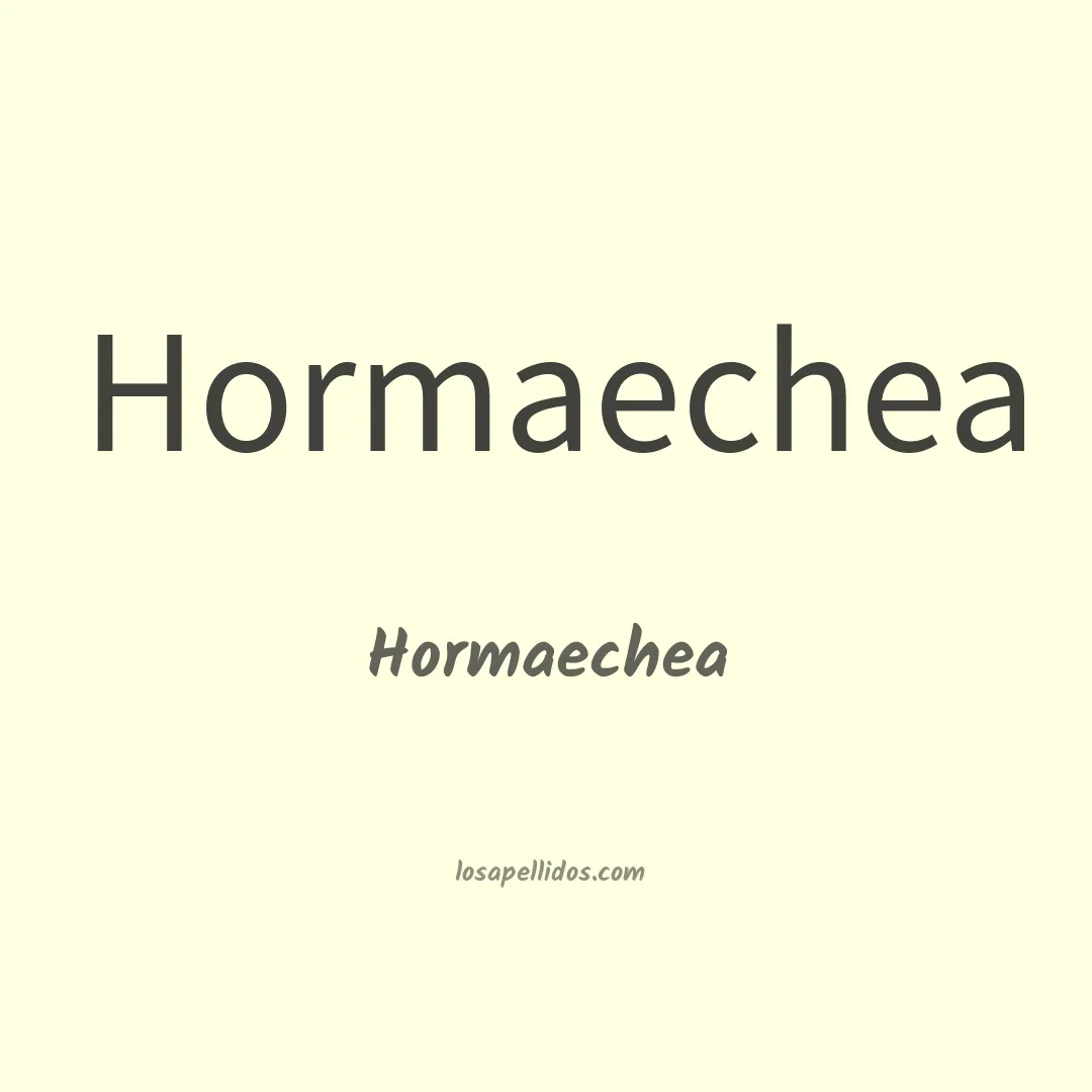 Hormaechea en chino