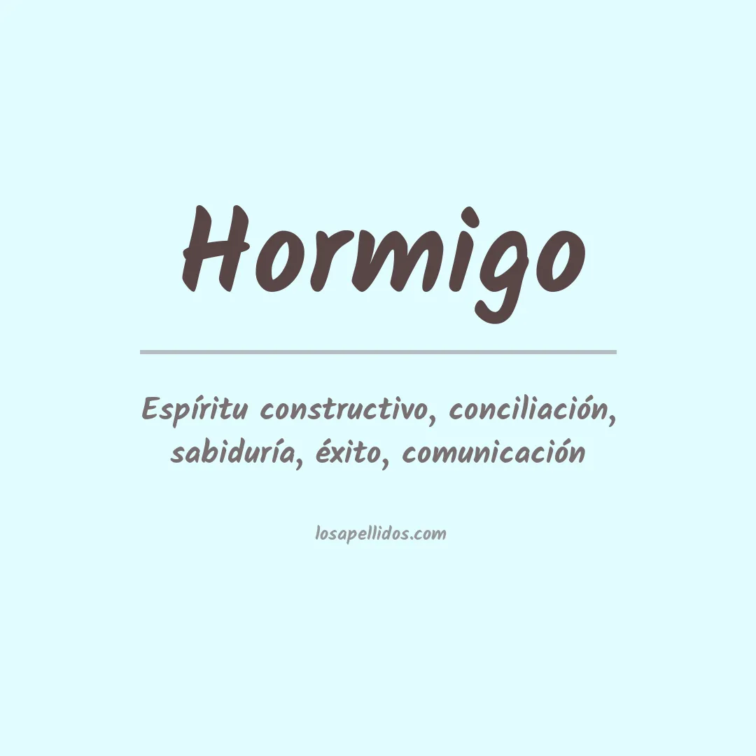 Apellido Hormigo