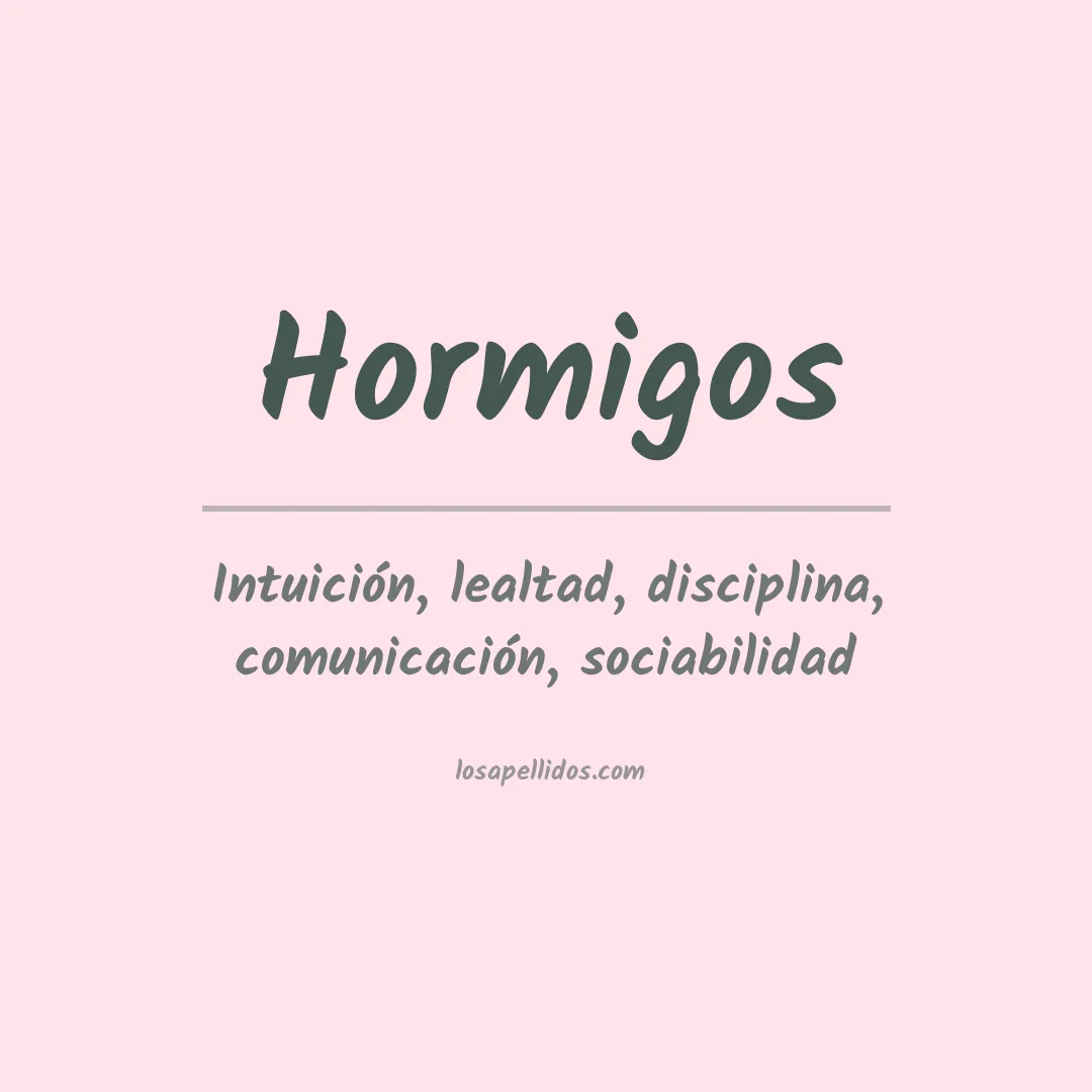 Apellido Hormigos