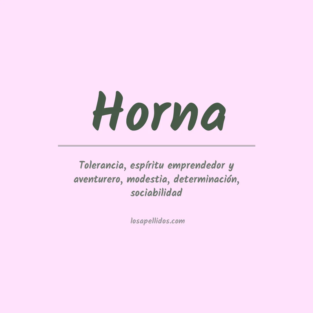 Apellido Horna