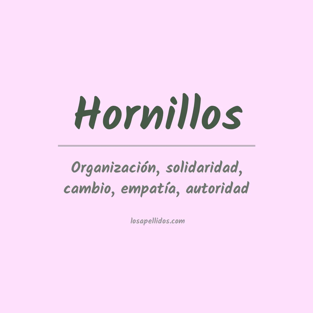 Significado del Apellido Hornillos