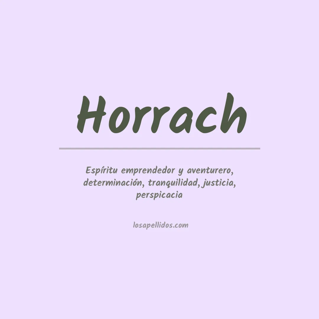 Apellido Horrach