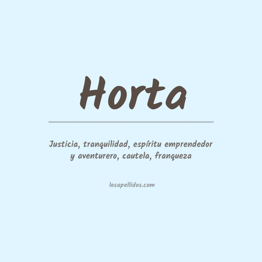 Apellido Horta