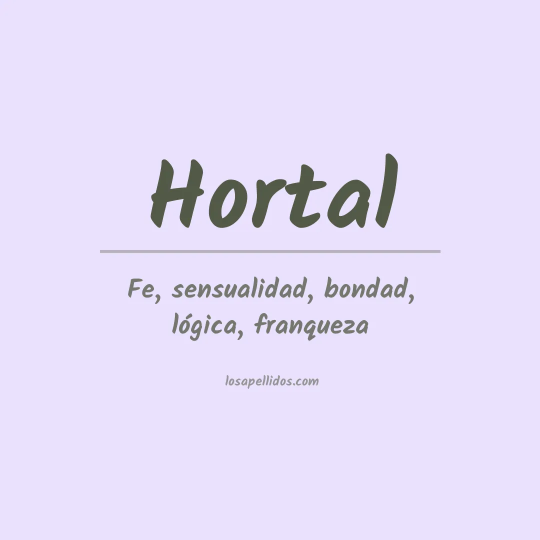 Apellido Hortal