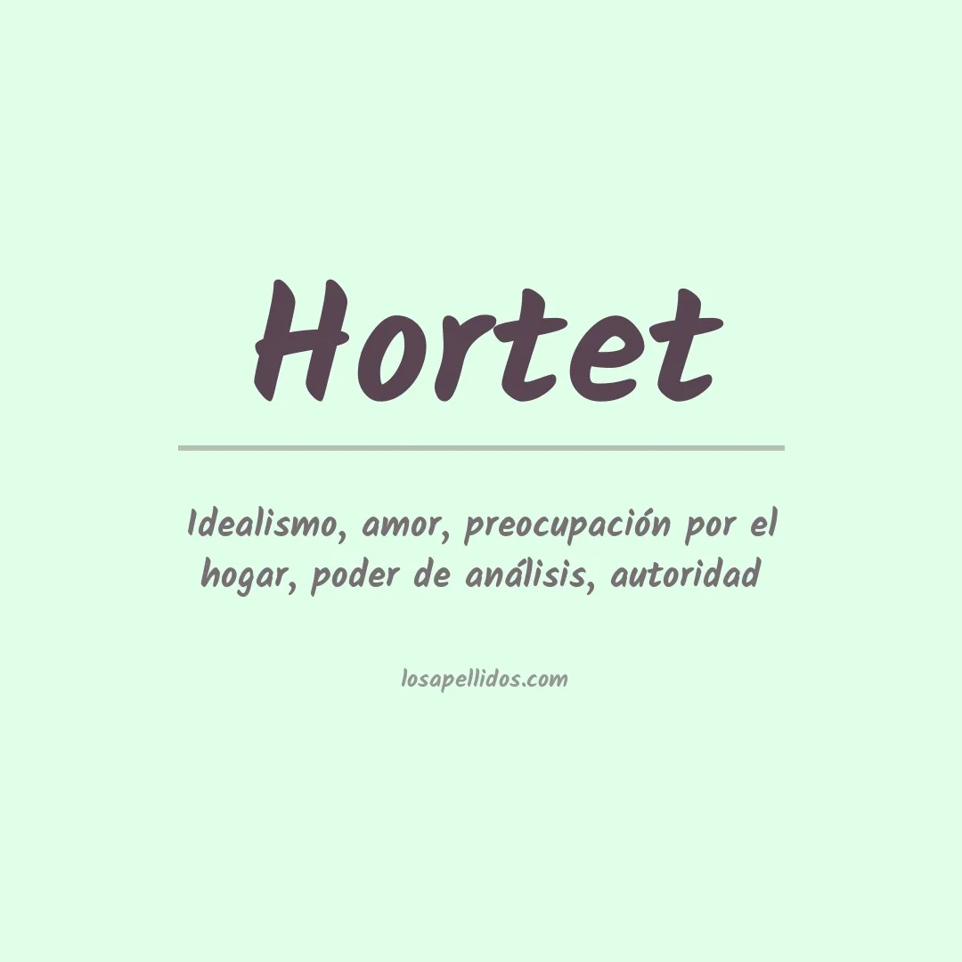 Apellido Hortet