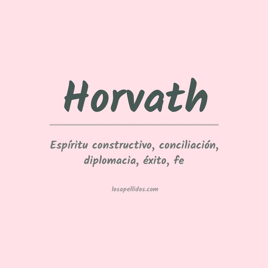 Apellido Horvath