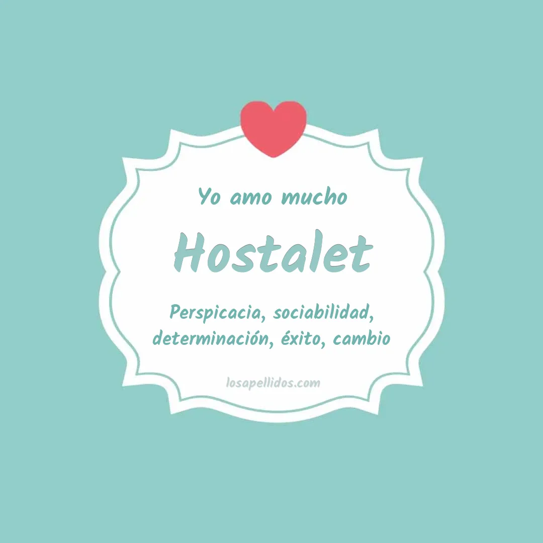 Yo amo mucho Hostalet