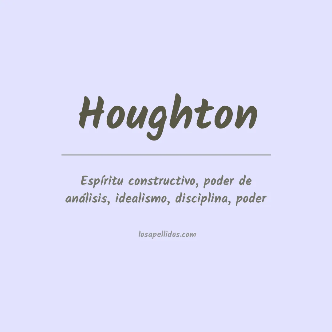 Apellido Houghton