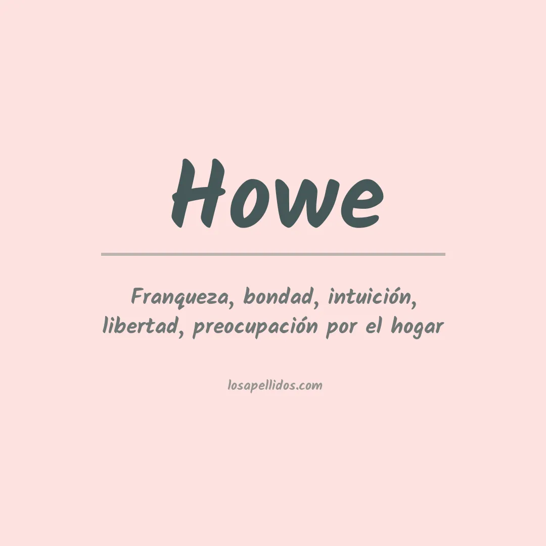 Apellido Howe