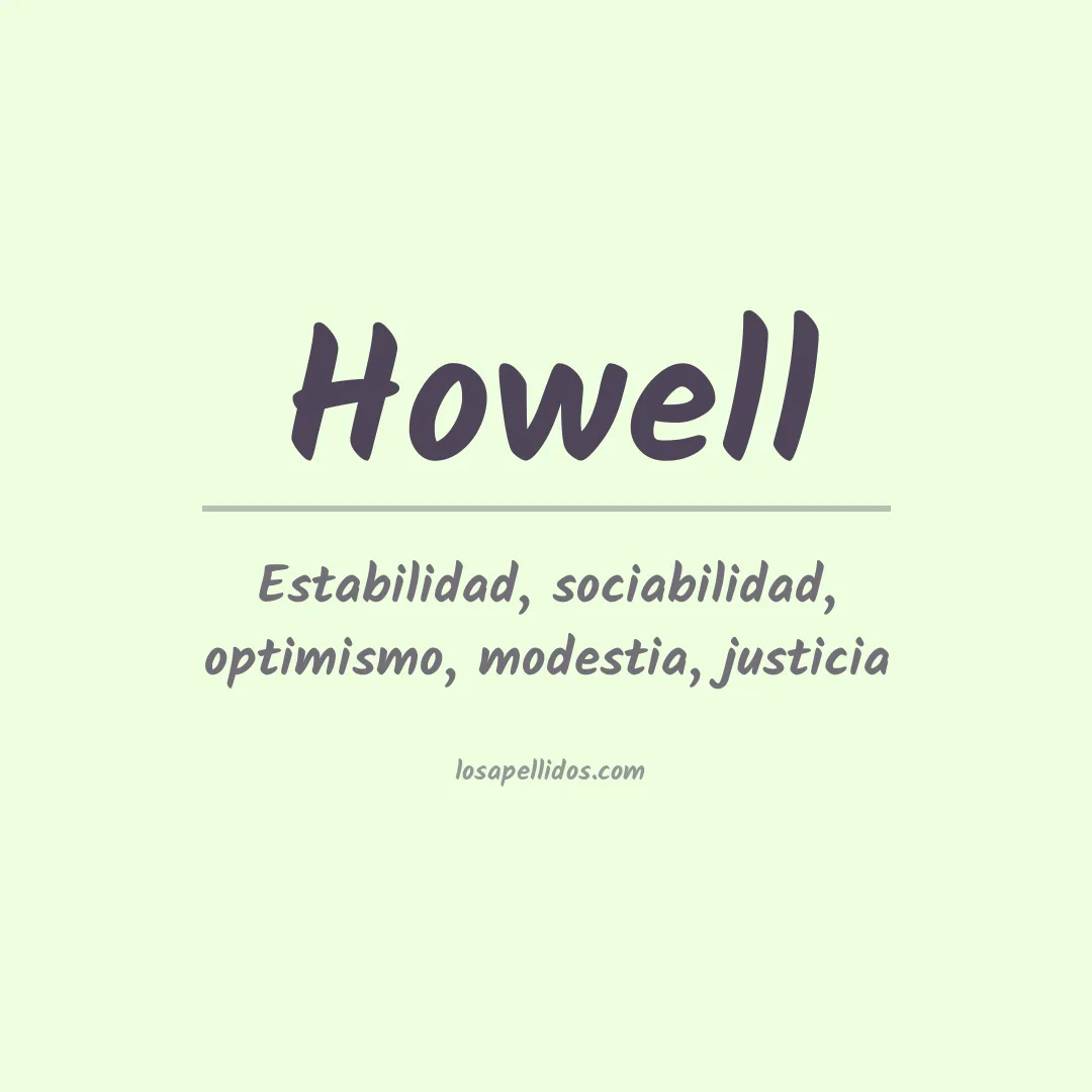 Apellido Howell