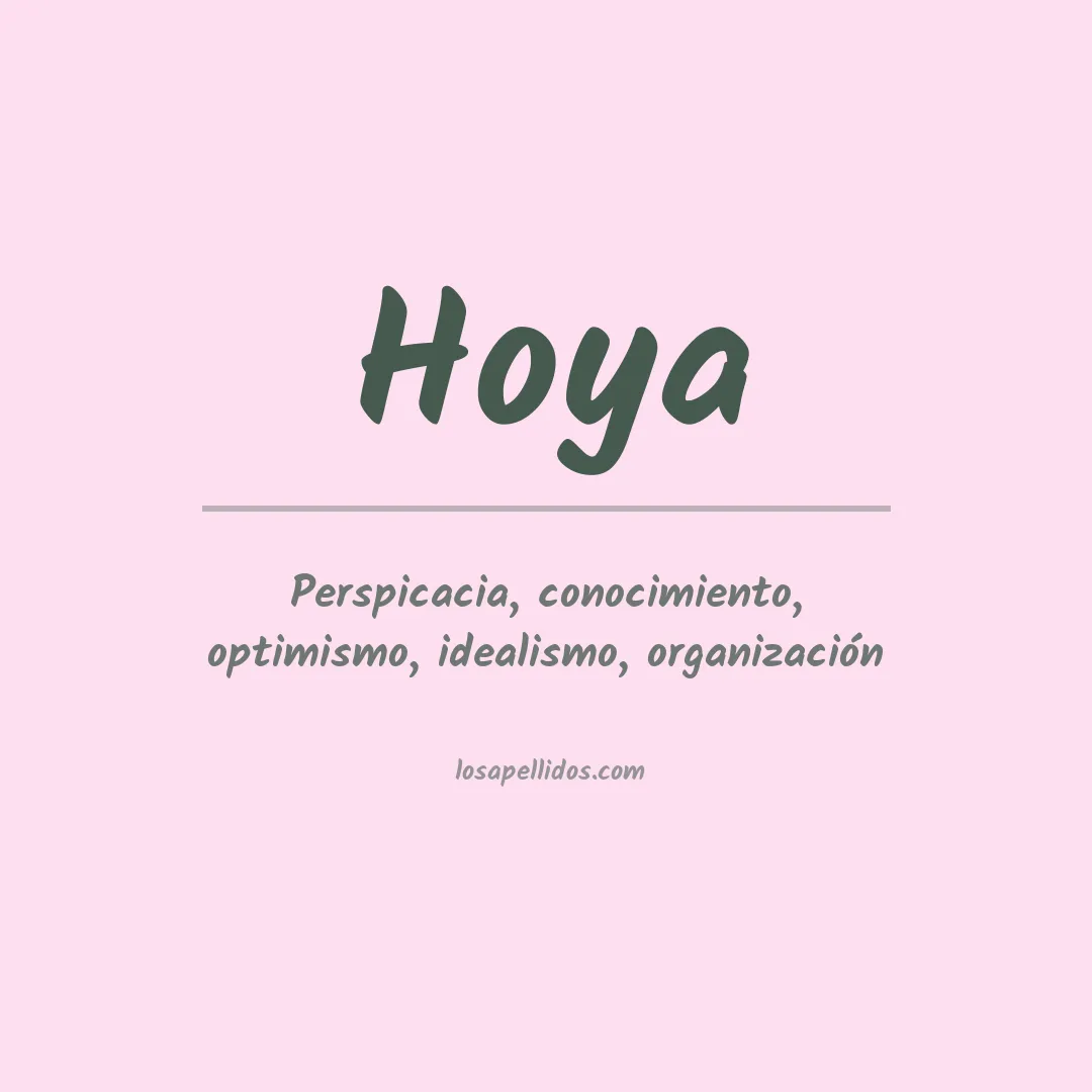 Apellido Hoya