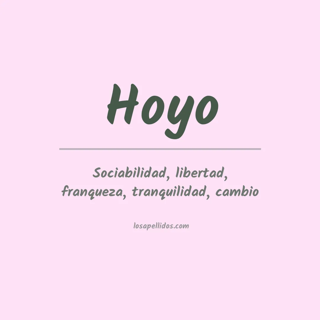 Apellido Hoyo