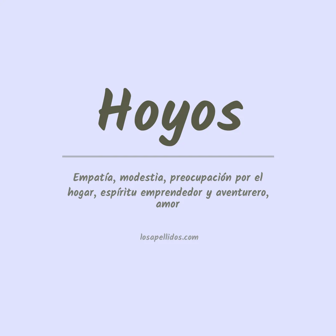 Apellido Hoyos