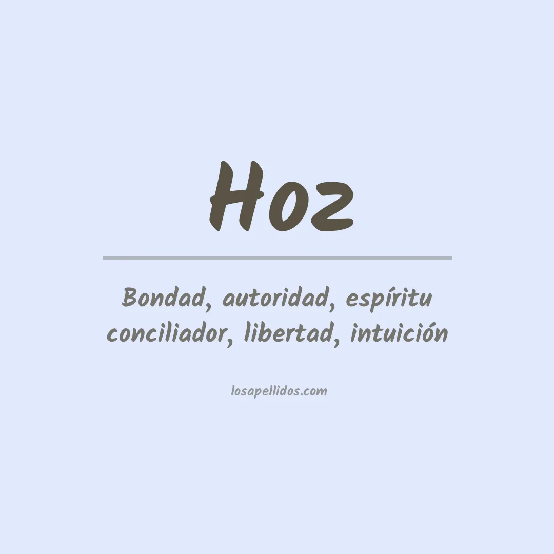 Apellido Hoz