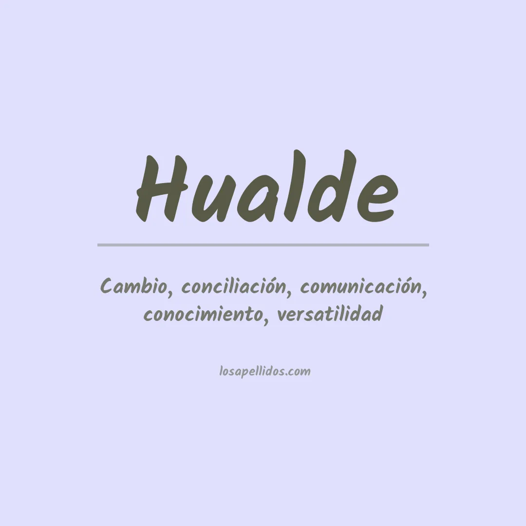 Apellido Hualde