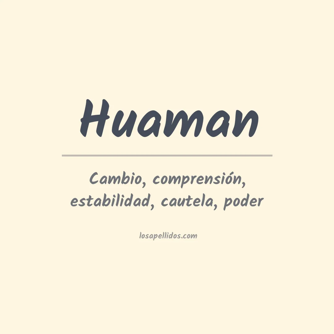 Apellido Huamán