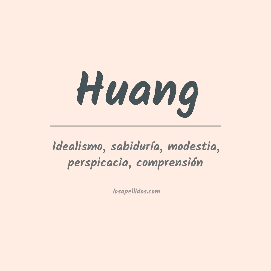 Apellido Huang
