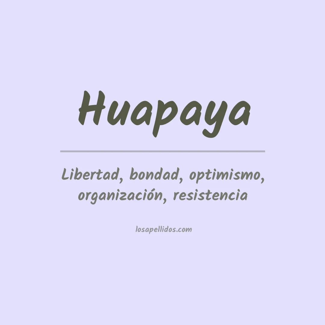 Apellido Huapaya