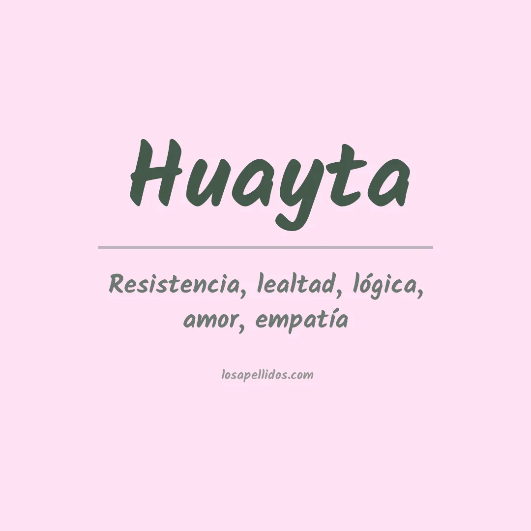 Apellido Huayta