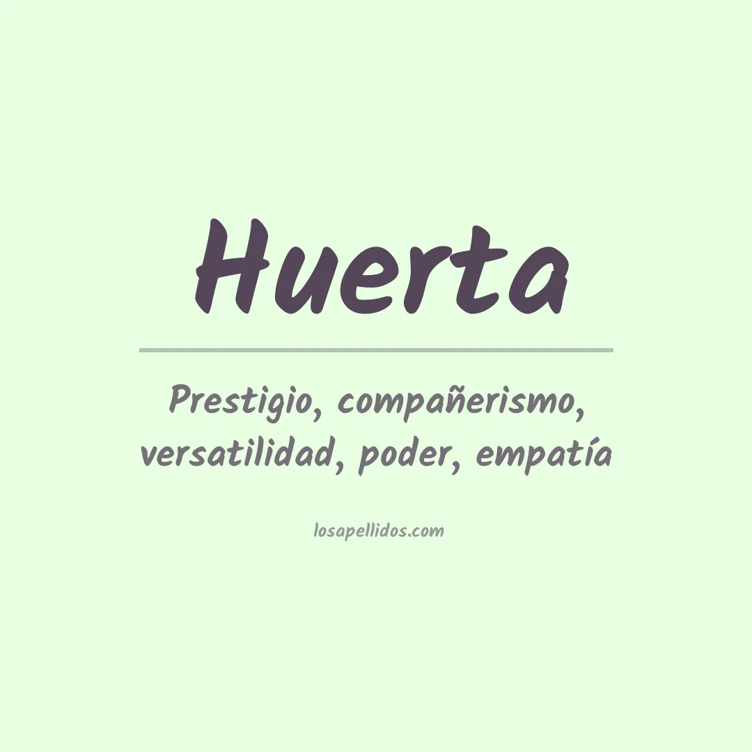 Apellido Huerta