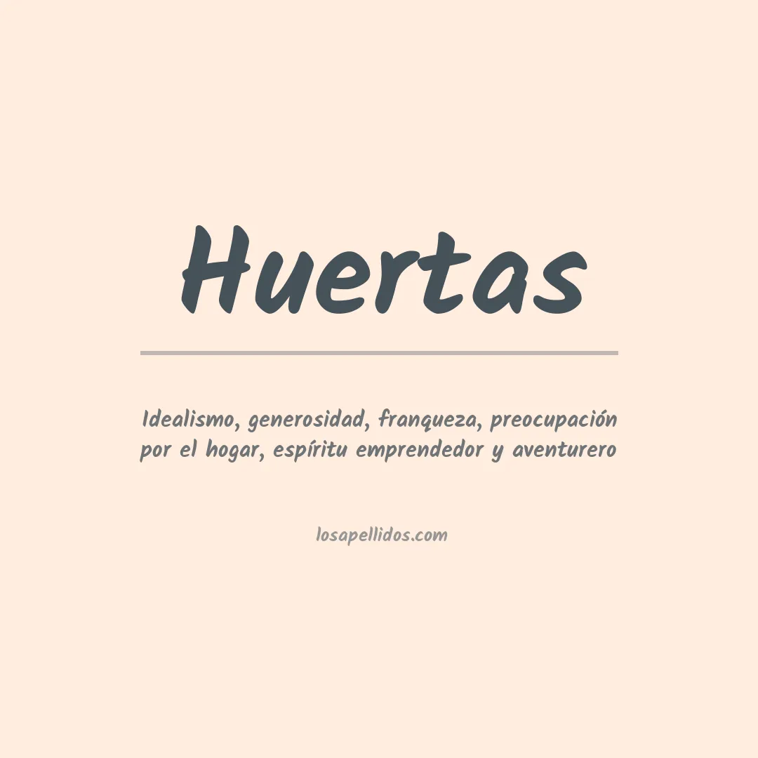 Apellido Huertas