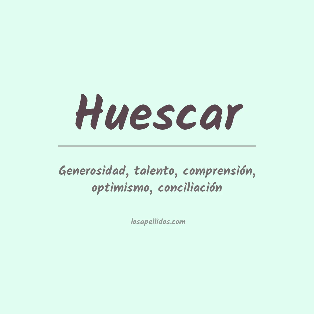 Apellido Huescar