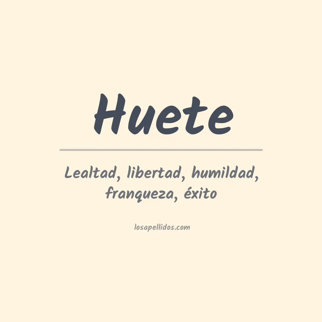 Apellido Huete