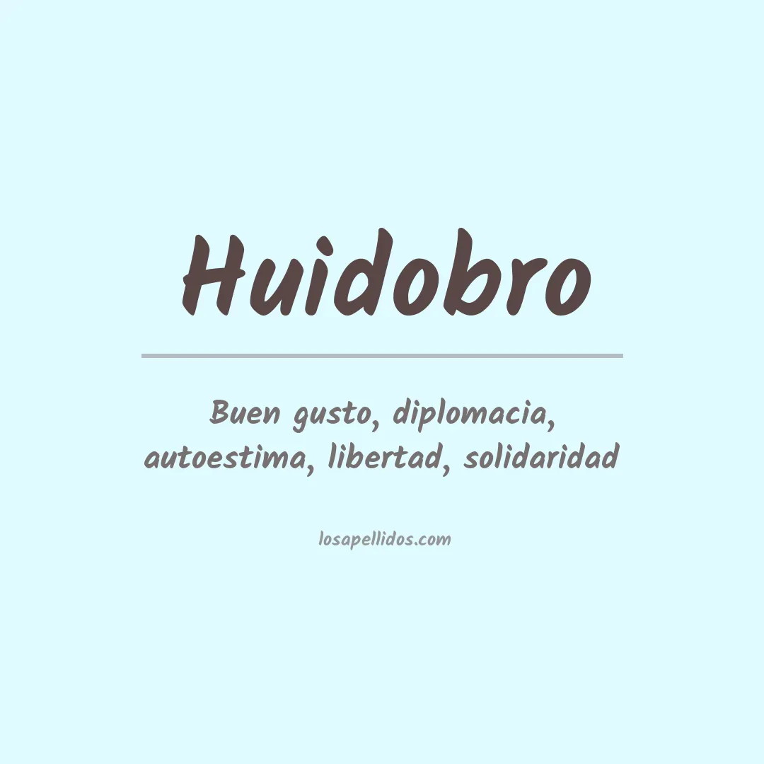 Apellido Huidobro