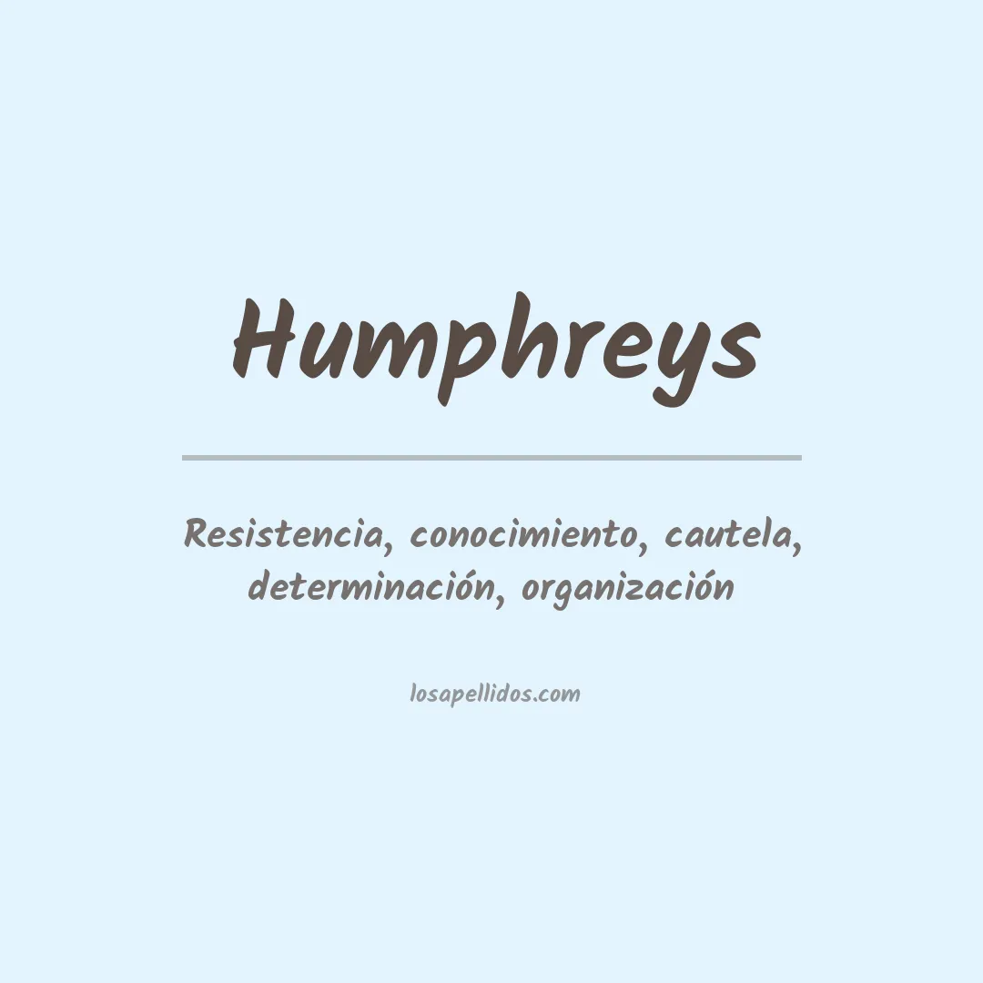 Apellido Humphreys