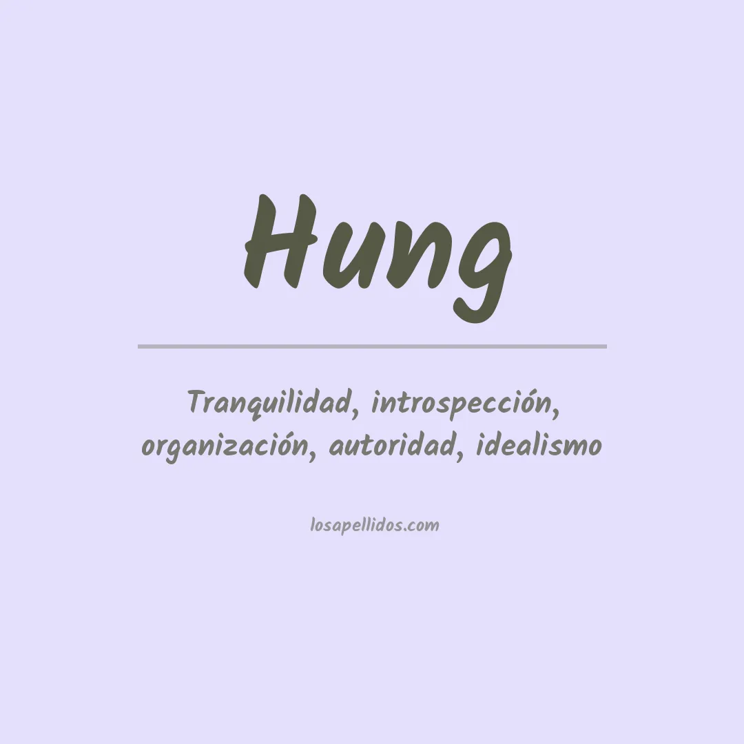 Apellido Hung