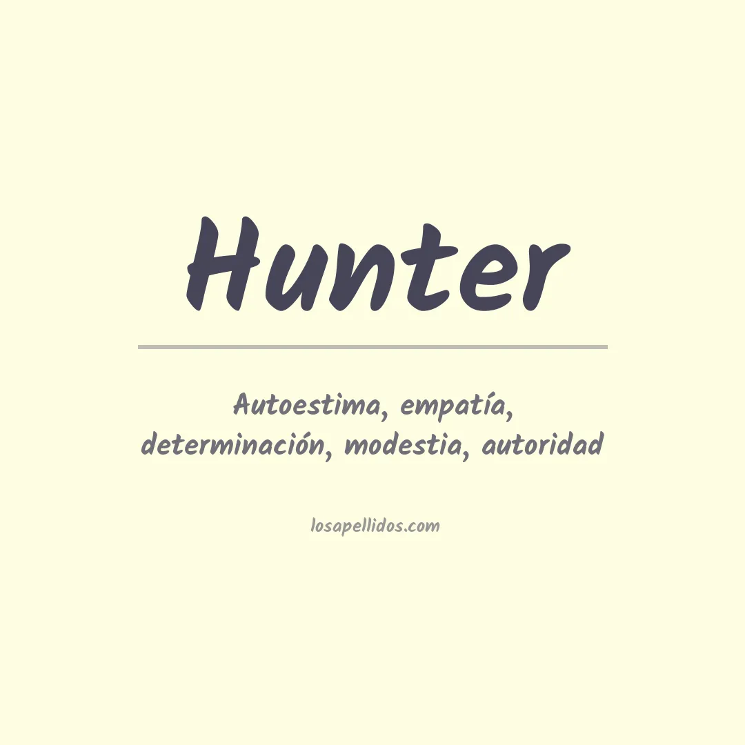 Apellido Hunter