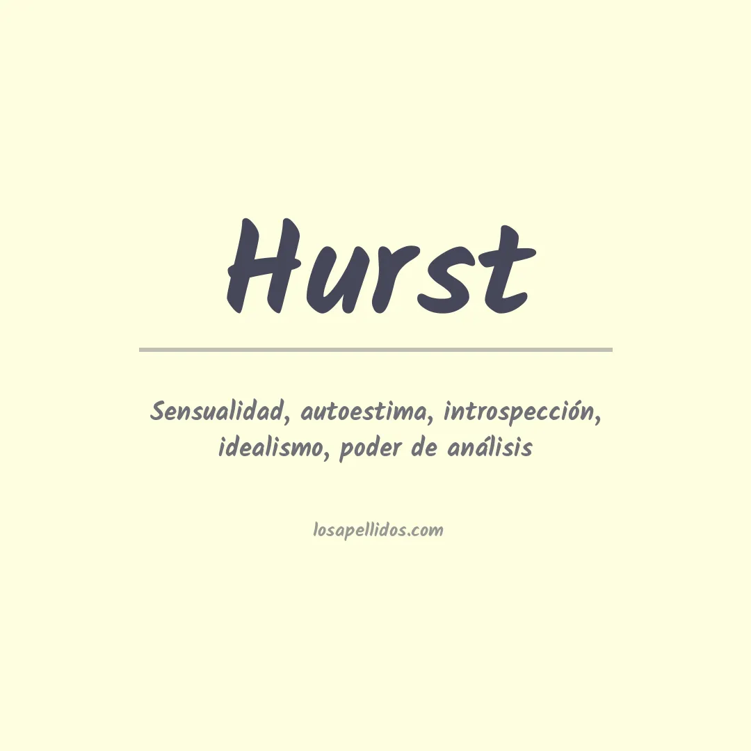 Apellido Hurst