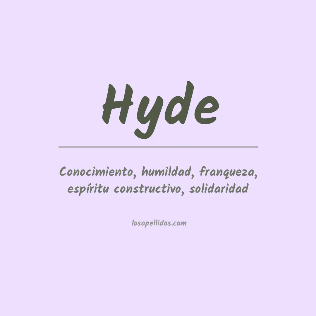 Apellido Hyde