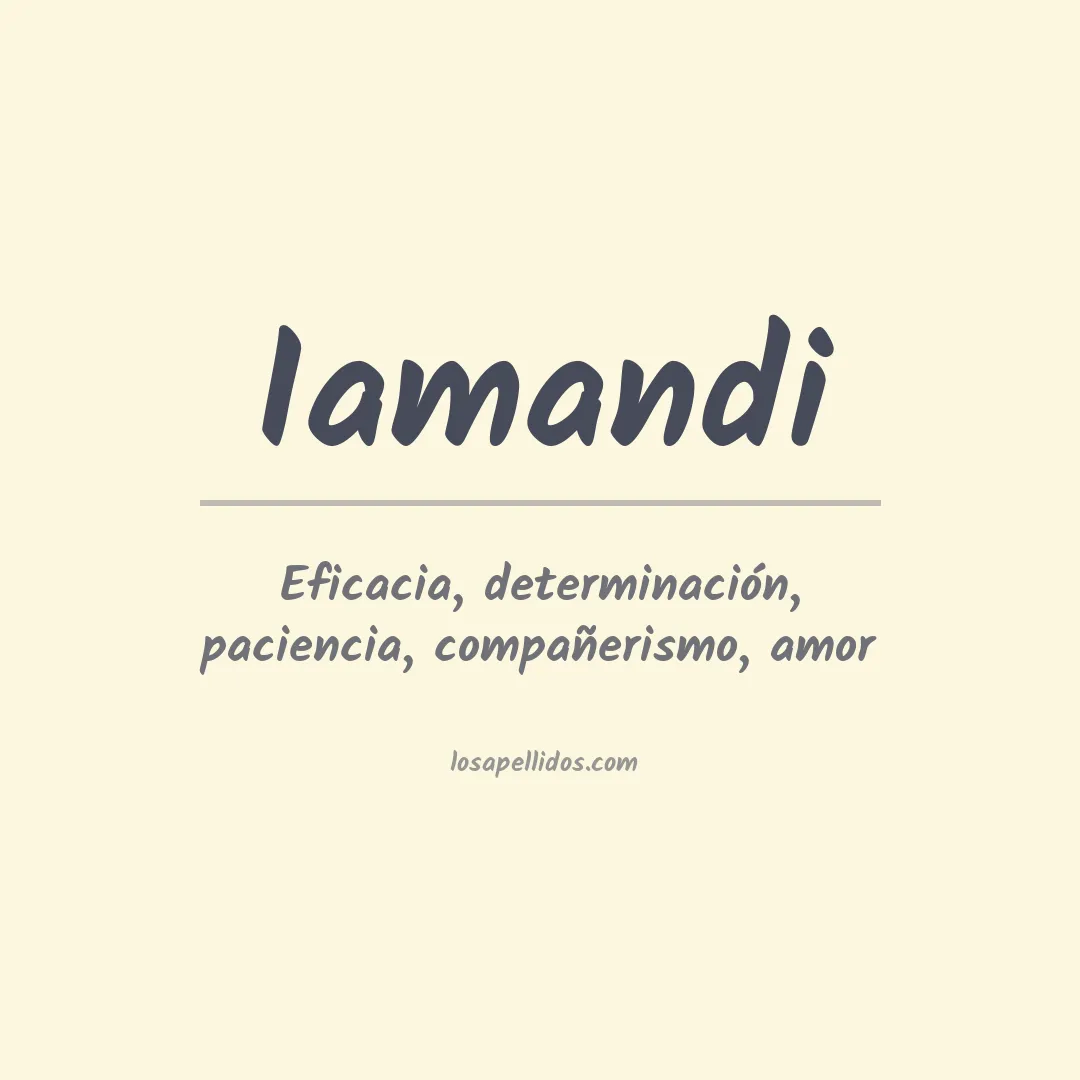 Apellido Iamandi