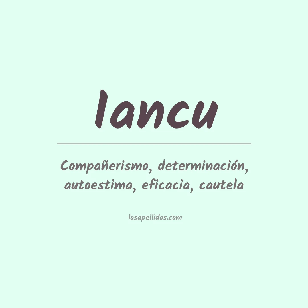 Apellido Iancu