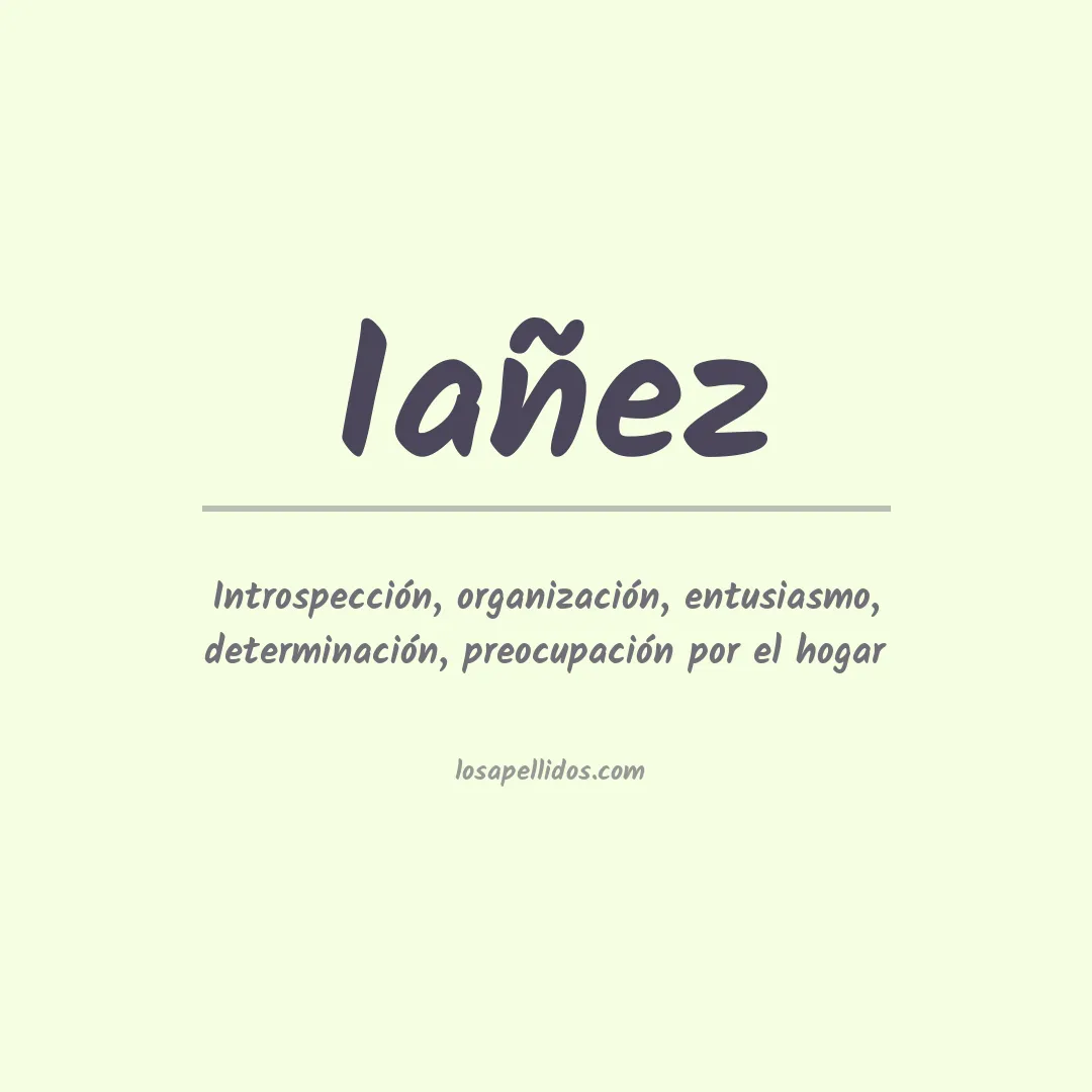 Apellido Iañez