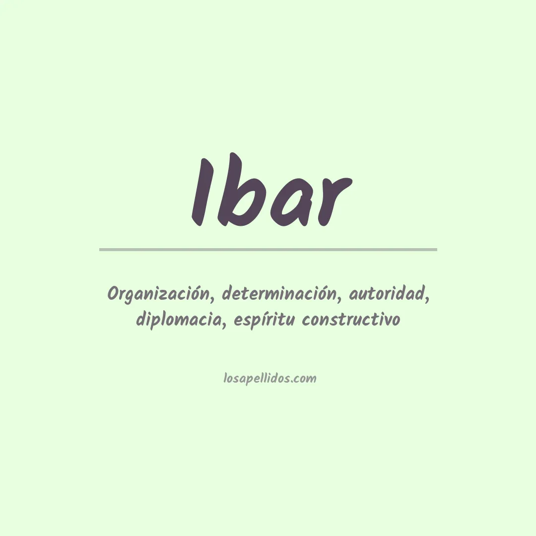 Apellido Ibar