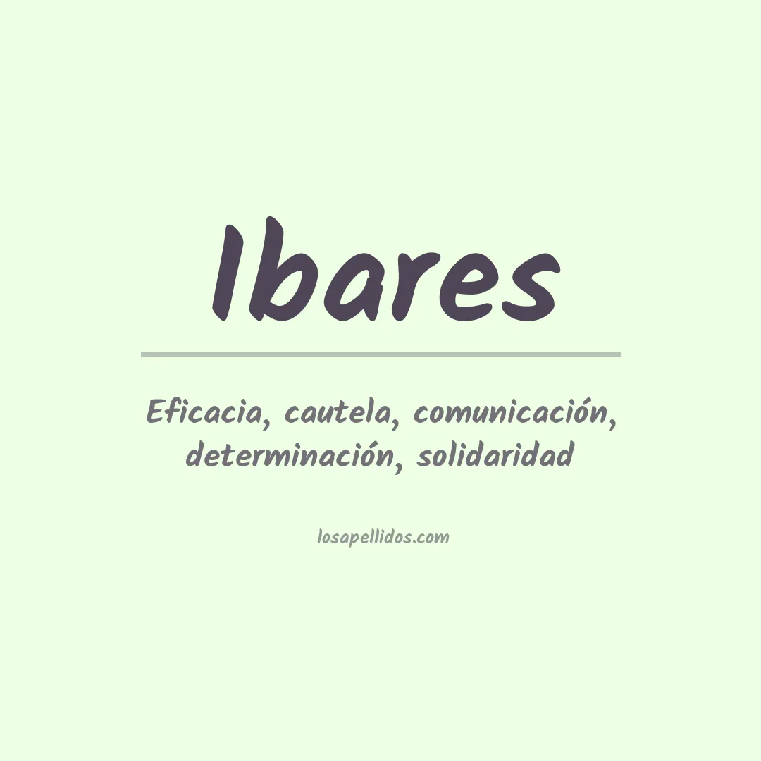 Apellido Ibares
