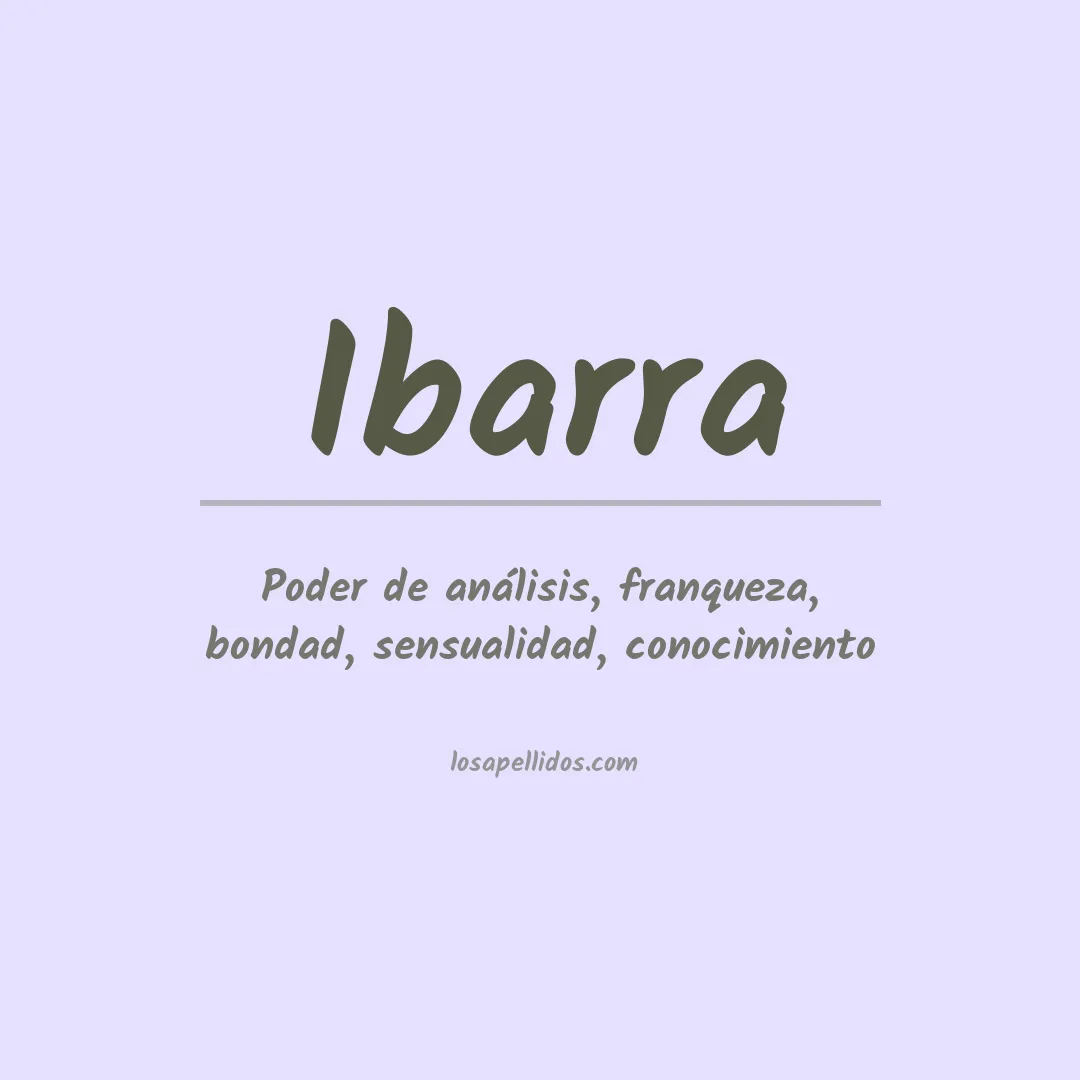 Apellido Ibarra