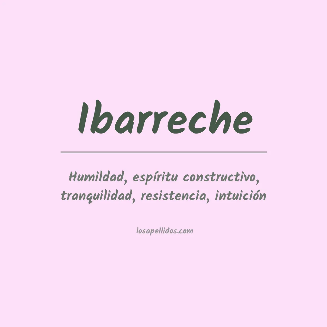 Apellido Ibarreche