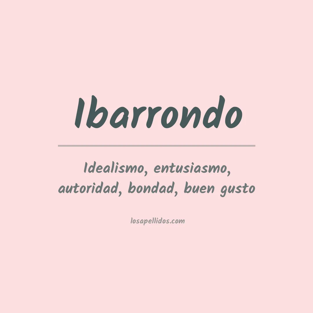 Apellido Ibarrondo
