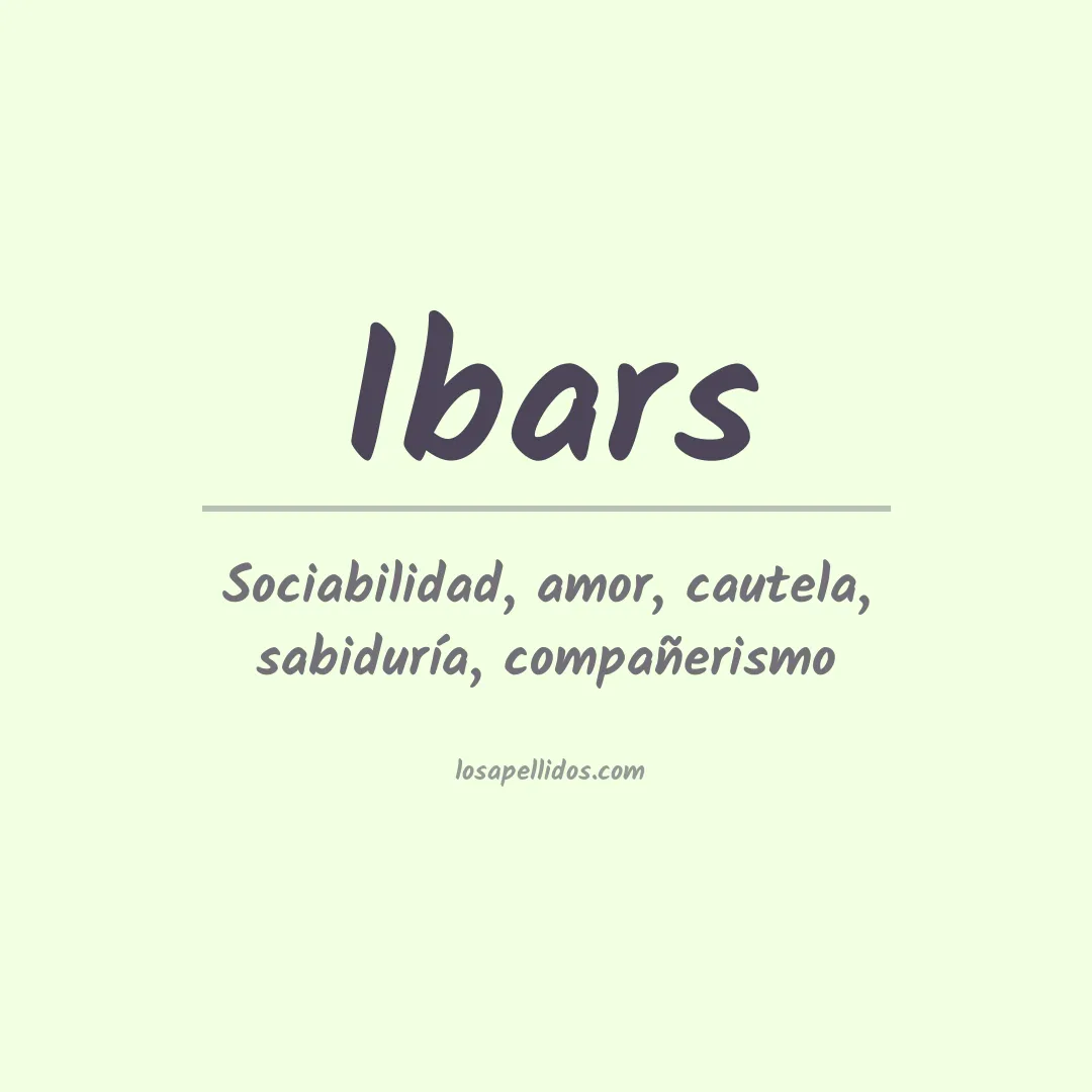 Apellido Ibars