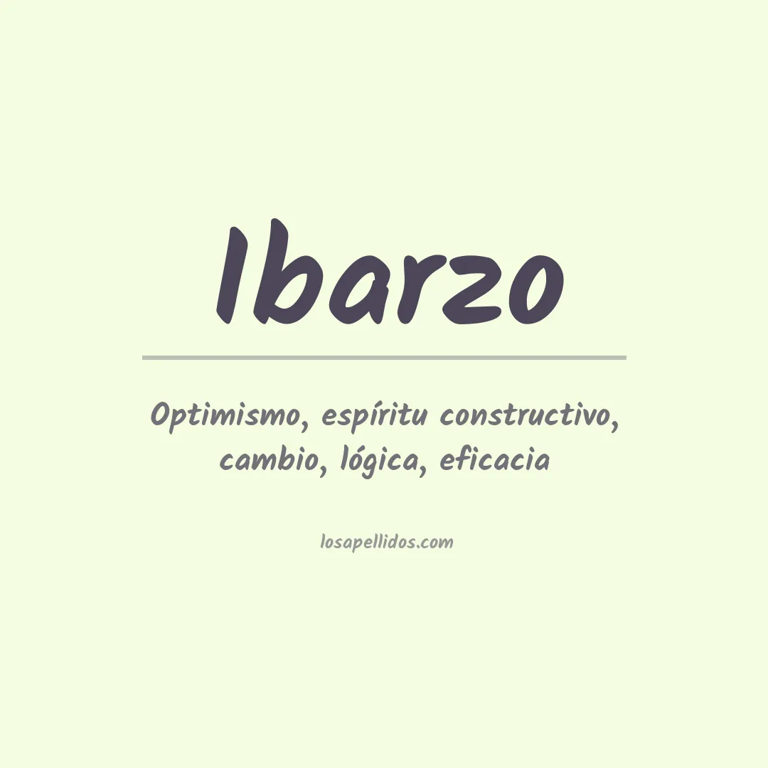 Apellido Ibarzo